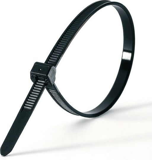 KSS Δεματικά Καλωδίων Πλαστικά 120mmx120mm σε Μαύρο χρώμα (100τμχ) (28900-B)