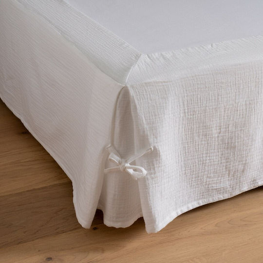 La Redoute Interieurs Κάλυμμα Βάσης Κρεβατιού Λευκό 90x190cm