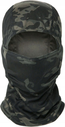 Militärische Termoactive Tactical Asg 1 Loch Camo Schwarz Balaclava