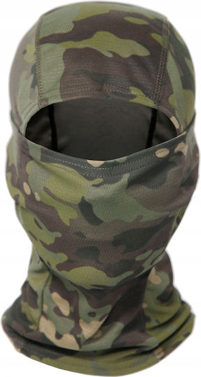 Военна терактивна тактическа балаклава Asg 1 Hole Camo Green
