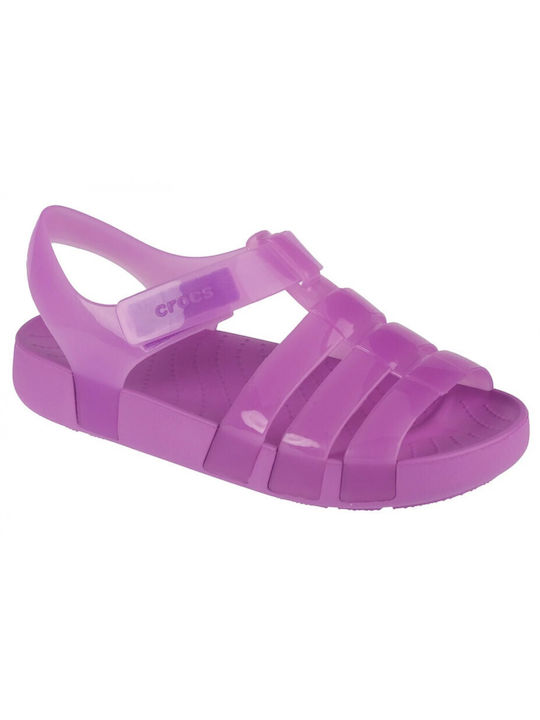Crocs Isabella Jelly Kids Beach Shoes Pink