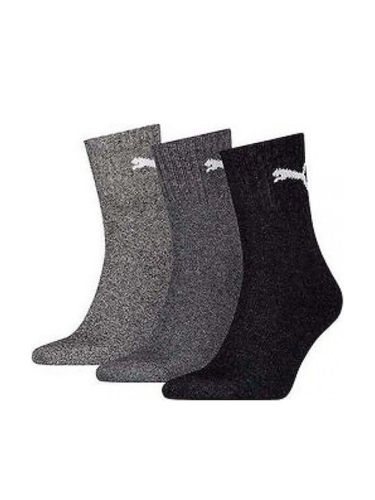 PUMA Αθλητικές Κάλτσες Γκρι 3 Ζεύγη
