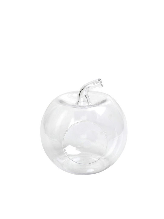 Espiel Măr Bol Decorativ Sticlă Transparent 23x27x27cm 1buc