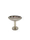 Capolavoro Decorative Bowl Pedestal Silver 16x15cm