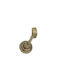 Import Hellas Curtain rail base Wall made of Metal Bronze 1pcs