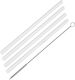 Fackelmann Straws Glass Silver 4pcs