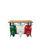 Vespa Consolă Metalică Green White Red L138xL52xH100buc