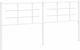 vidaXL Metallic White Bed Headboard 187x90cm