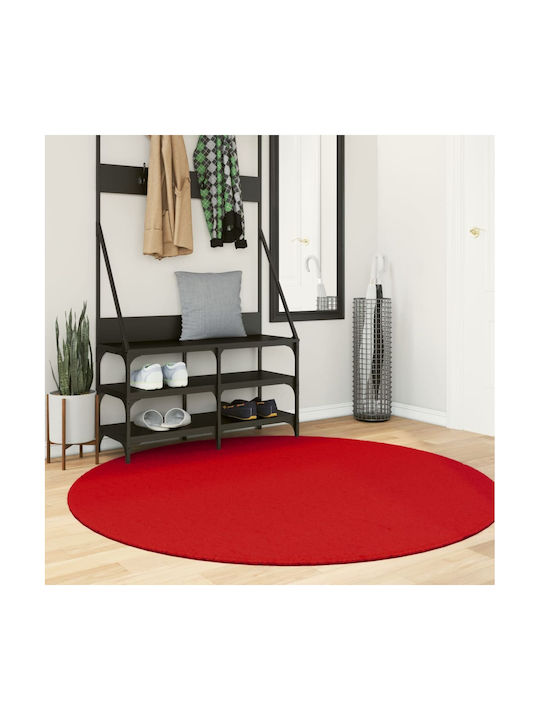 vidaXL Huarte Teppich Rund Red