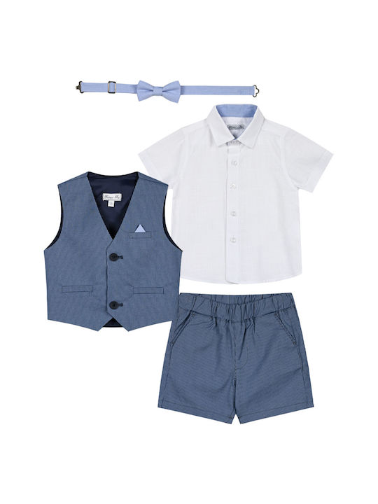 Energiers Kids Set with Shorts Summer 4pcs blue