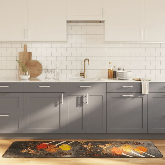 vidaXL Covoraș de Bucătărie Tip Alergător cu Suport Antiderapant Multicolor 60x180εκ.