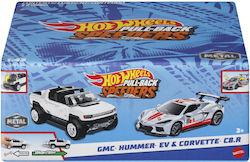 Mattel Speeders Αυτοκινητάκι Pull Back GMC Hummer EV & Corvette C8.R για 3+ Ετών
