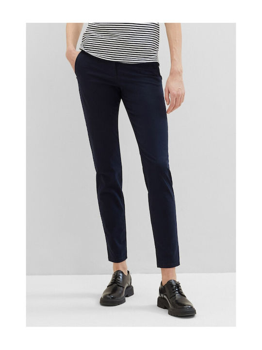Tom Tailor Women's Chino Trousers in Slim Fit Blue