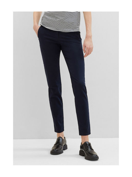 Tom Tailor Damen Chino Hose in Schlanker Passform Blau