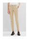 Tom Tailor Women's Chino Trousers in Slim Fit Beige