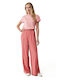 Women's Fabric Trousers Coral