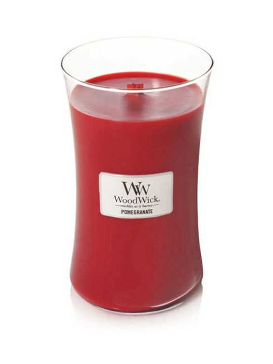 WoodWick Scented Candle with Scent Pomegranate Red 609.5gr 1pcs