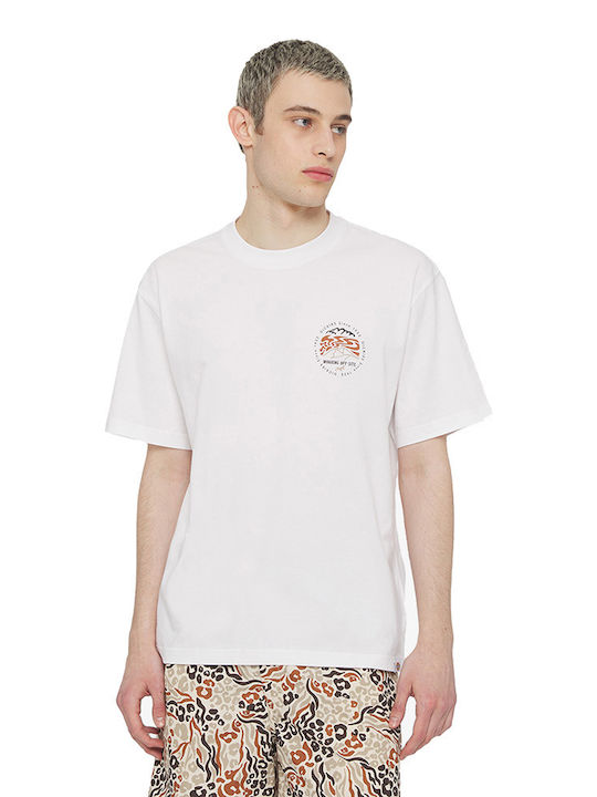 Dickies T-shirt Bărbătesc cu Mânecă Scurtă Alb