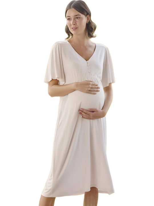 Monamise Nightgown Maternity & Nursing Pink