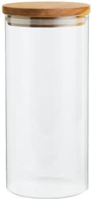 Next Vase General Use with Lid Glass Transparent 750ml
