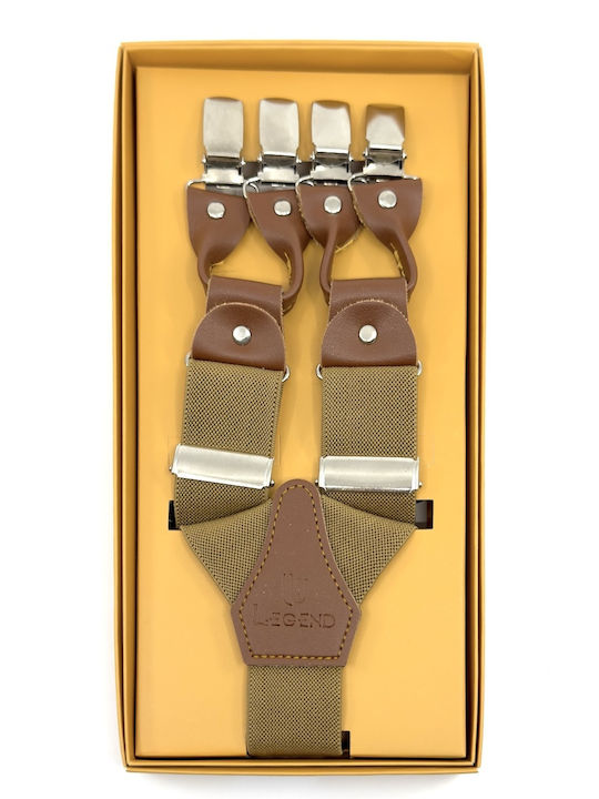 Legend Accessories Тиранти Едноцветна Бежов