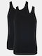 Go Abc Men's Undershirts Black 2Pack