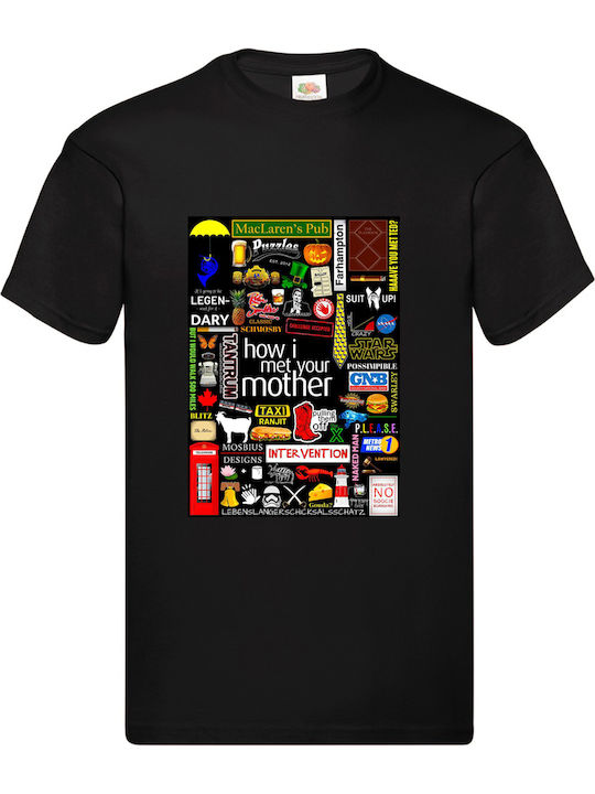 Fruit of the Loom How I Met Your Mother T-shirt Black Cotton
