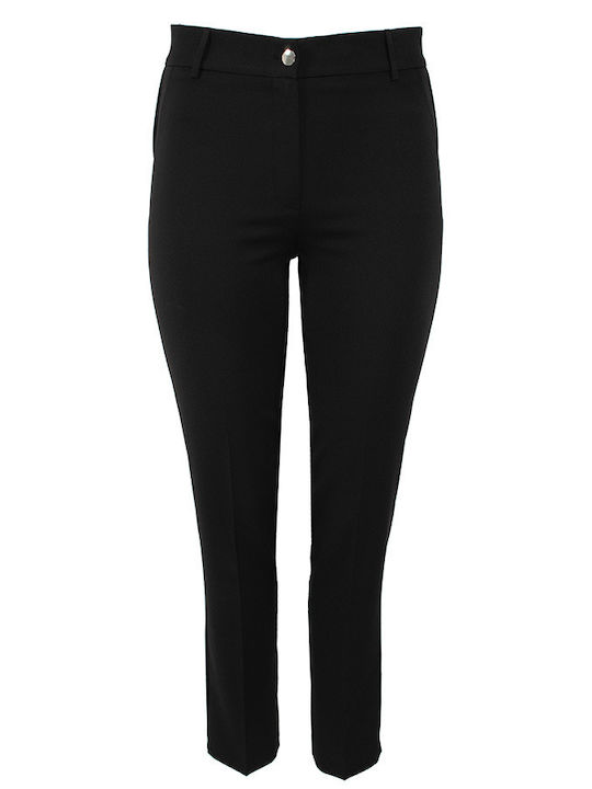 Forel Women's High-waisted Fabric Trousers Slim...