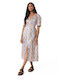 Rochii De Vară Pentru Femei Midi Rochie Wrap-Around