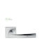 Koulikidis Lever Middle Door with Rosette Pair Nickel