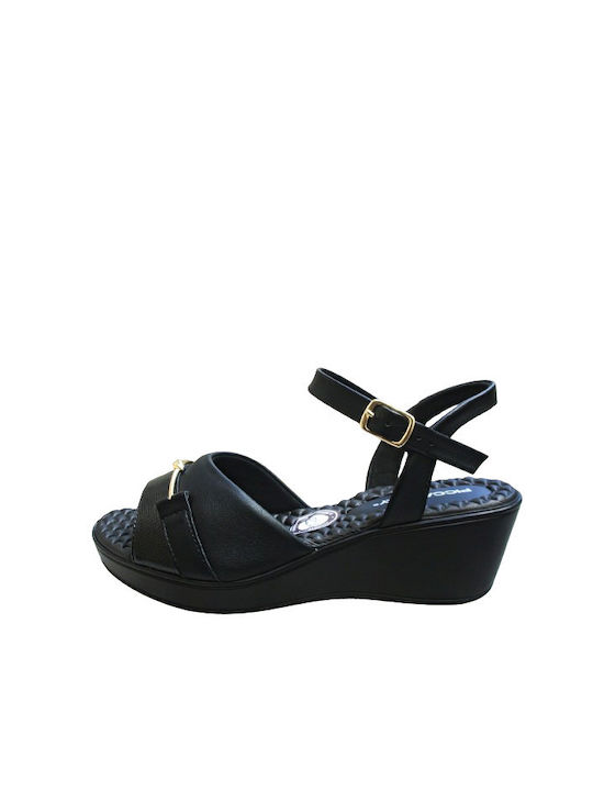 Piccadilly Anatomic Women's Platform Shoes Black