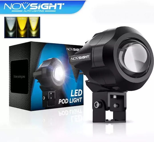 NovSight Проектор за Мотоциклет LED 2бр