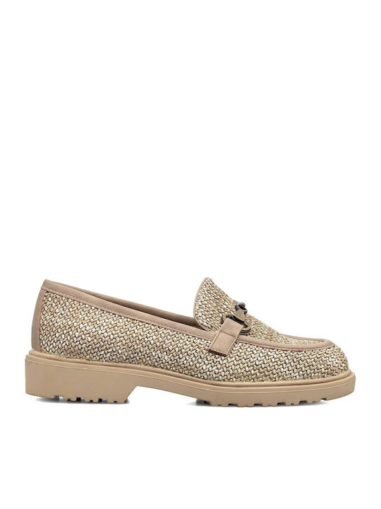 Salina Γυναικεία Loafers σε Μπεζ Χρώμα