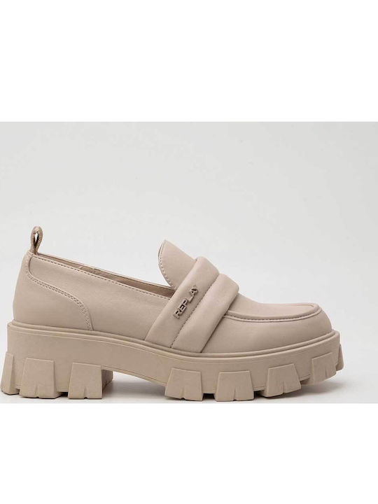 Damen Loafers in Beige Farbe