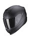 Scorpion Exo 520 Evo Air Solid Mat Black Κράνος Μηχανής Full Face ECE 22.06 με Sunvisor