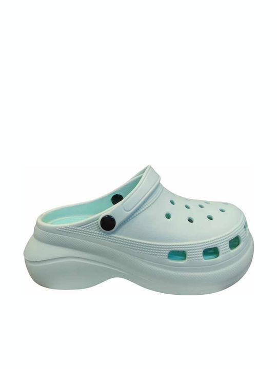 Adam's Shoes Γυναικεία Σαμπό Τιρκουάζ