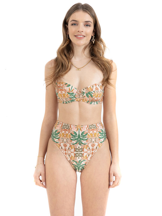 Pretty Me Bikini Alunecare Talie înaltă