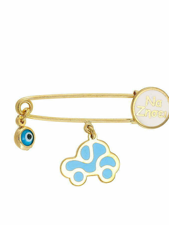 Ioannis Kosmima Child Safety Pin made of Gold 9K