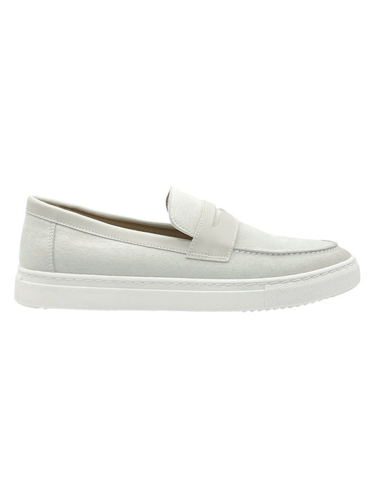 Suede Ανδρικά Loafers σε Γκρι Χρώμα
