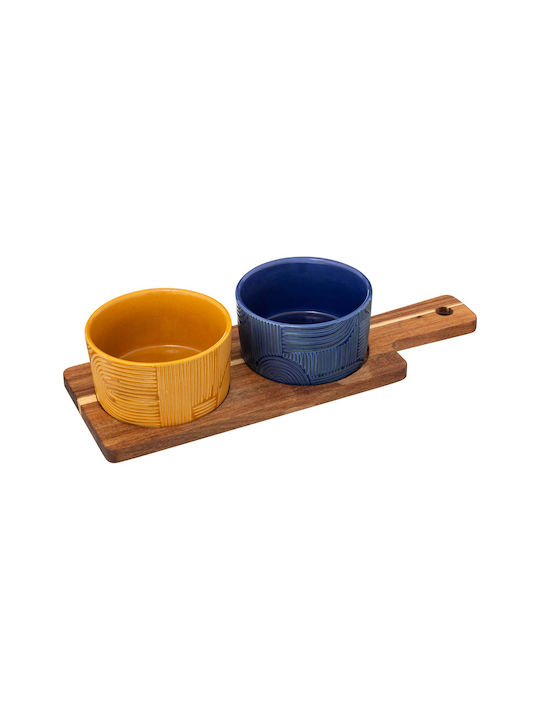 Secret de Gourmet Κεραμική Ορντεβιέρα 2 Θέσεων Πολύχρωμη Ø6xY11cm