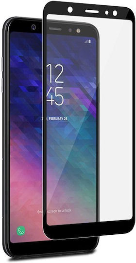Curved 3D Закалено стъкло за цялото лице Черен (Galaxy A6 2018)