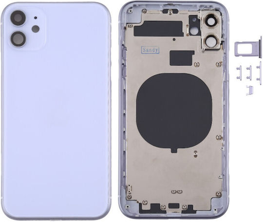 Back Cover Housing Πίσω Καπάκι Apple Iphone 11 Purple