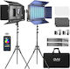 GVM-1500D-2L Photography & Video Lighting Kit 2 Lights 75W RGB With Tripod