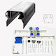 Aluminum Rail Mechanism Aluminum Rail Fittings Set Niko-helm Hellas 03.215 45h Length 300cm Single-leaf External Sliding Door Sheet Weight Up to 60 kg