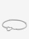 Pandora Damenträgerarmband mit Herz-Design aus Silber 20cm