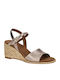 Anatomic Women's Leather Ankle Strap Platforms Brown
