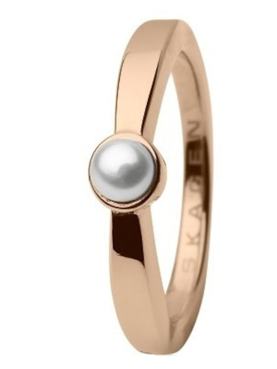 Skagen Ring made of Steel Gold Plated