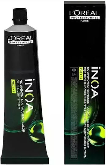 L'Oréal Professionnel Inoa Βαφή Μαλλιών Χωρίς Αμμωνία 6.34 Ξανθό Σκούρο Ντορέ Χάλκινο 60ml