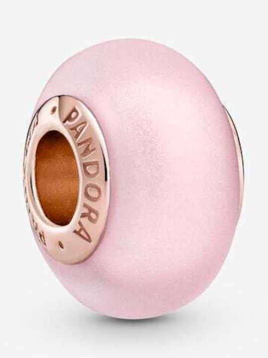 Σύμβολο Pandora Ματ Ροζ Γυαλί Murano 789420c00