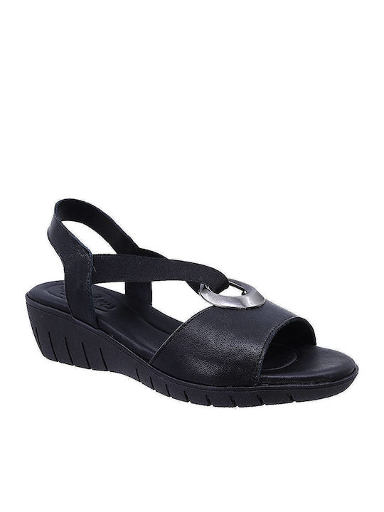 Anatomic Women's Leather Platform Shoes Black